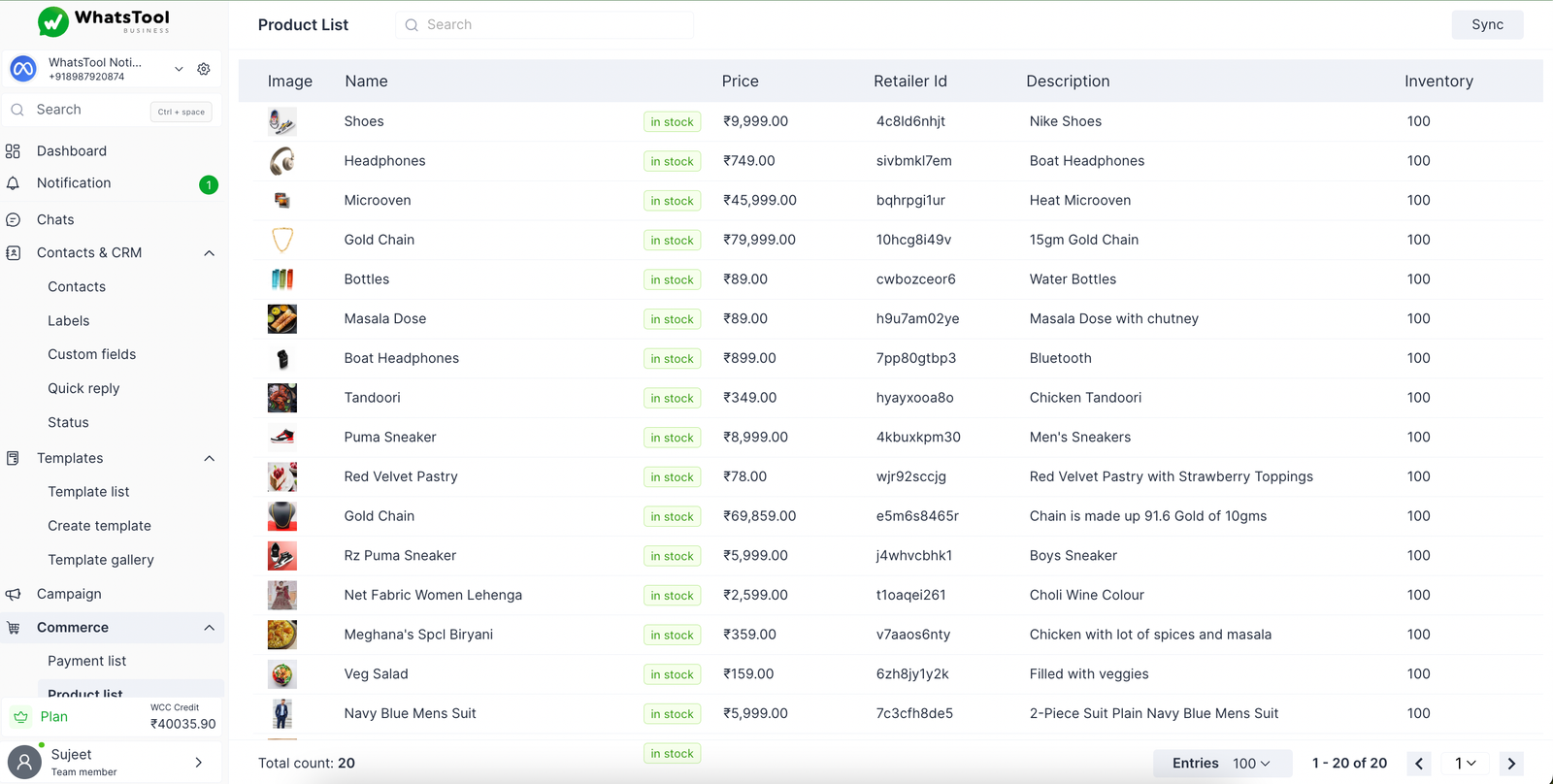 Catalog & Commerce Feature - WhatsApp Business API