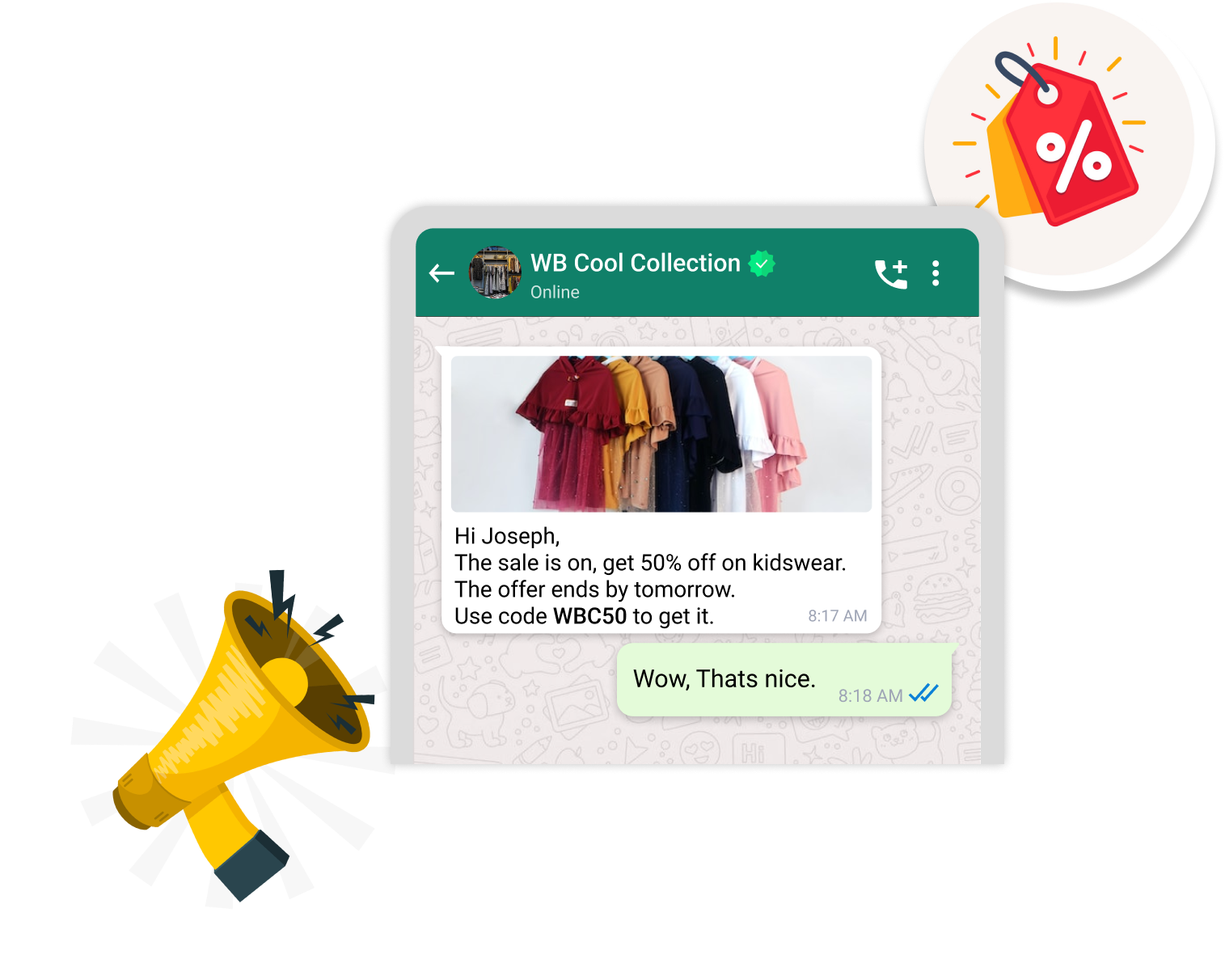Send Broadcast Messages to selected Audience