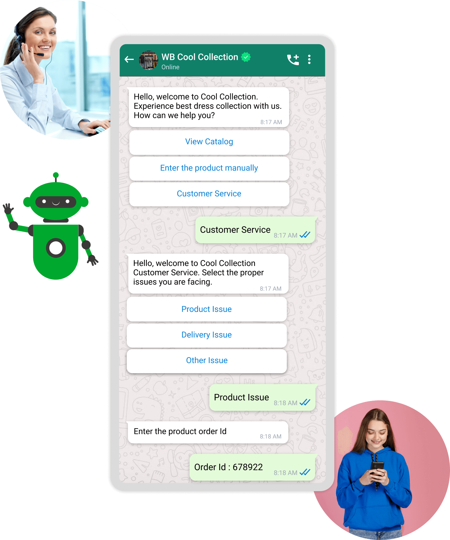 Customer Support on WhatsApp