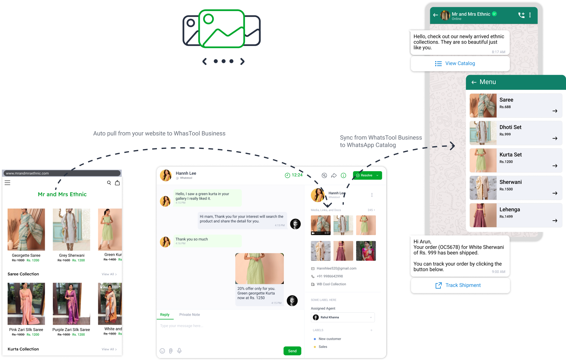 Sync your catalog from Website to WhatsApp